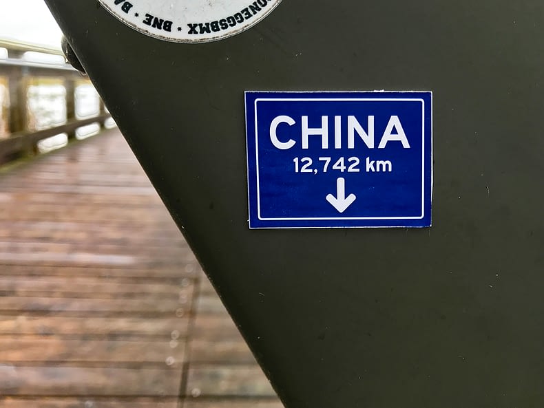 China – 12,742 km That Way