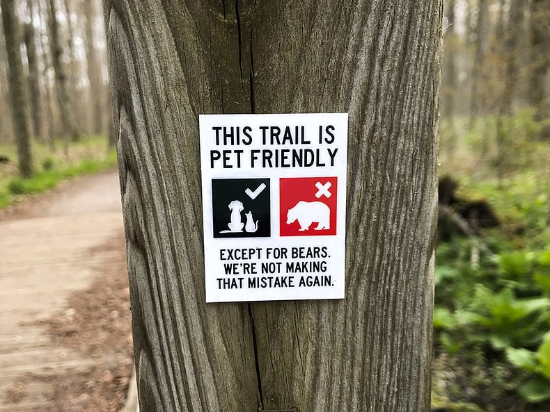 This Trail is Pet Friendly. Except for Bears. We’re Not Making That Mistake Again.